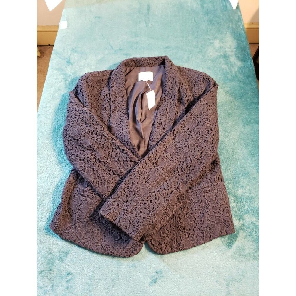 NWT - Loft Navy Lace Blazer - Size 10 - Picture 3 of 8